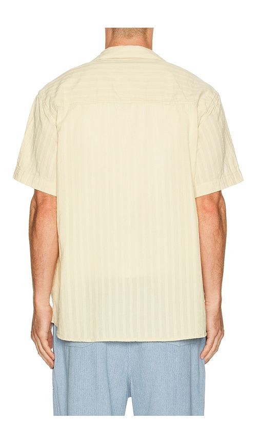 Jacquard Open Collar Shirt in Beige - KAPPY DESIGN - Modalova