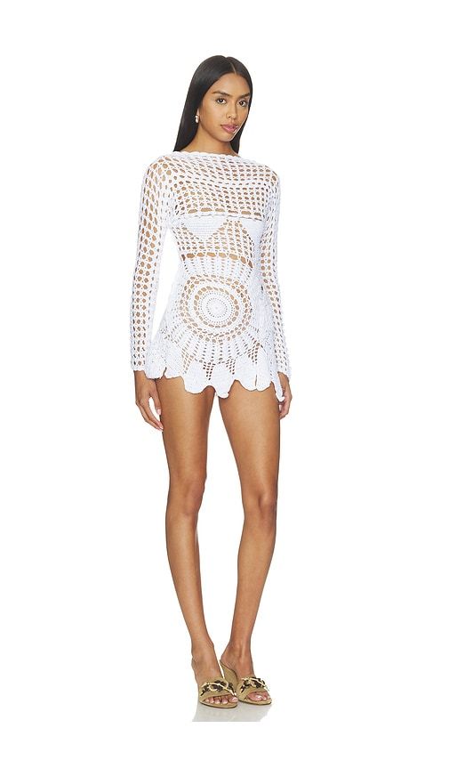 Clara Crochet Dress in White. - size L (also in S) - KETTEL ATELIER - Modalova