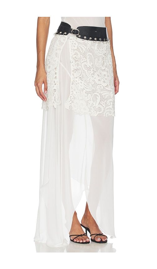 Kita Crochet Belt Short in ,White - KETTEL ATELIER - Modalova