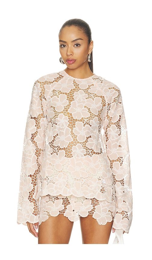 Flora Top in White in White. - size L (also in M, S) - KETTEL ATELIER - Modalova