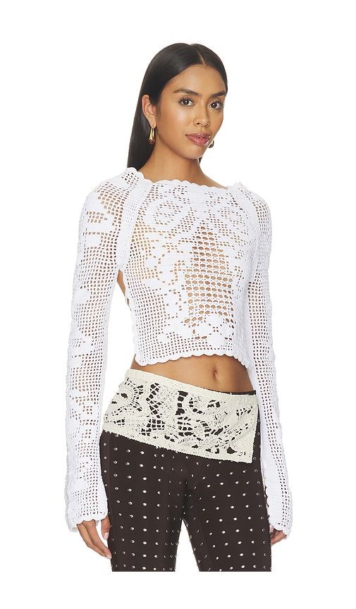 Talia Crochet Blouse in . - size L (also in M, S) - KETTEL ATELIER - Modalova