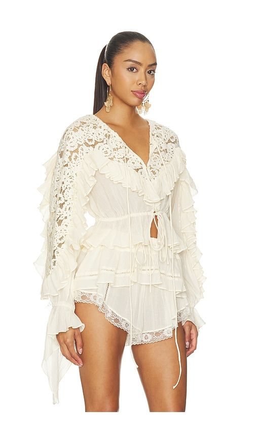 Ista Top in Cream. - size L (also in S) - KETTEL ATELIER - Modalova
