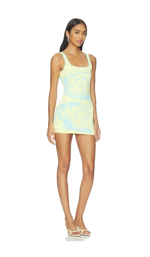 Knit Mini Dress in Lemon,Baby Blue. - size L (also in M, XL) - Kulani Kinis - Modalova