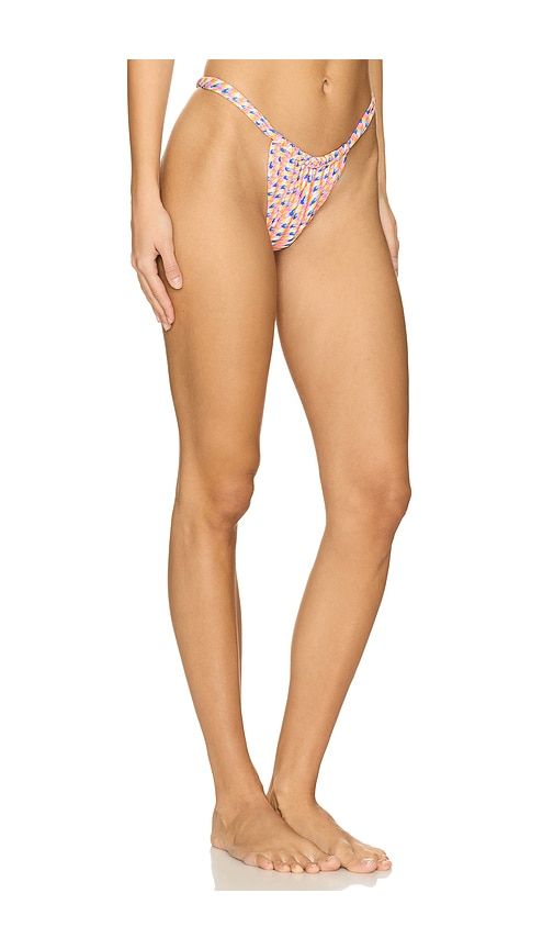 Ruched Thong Bikini Bottom in Orange. - size L (also in XL) - Kulani Kinis - Modalova
