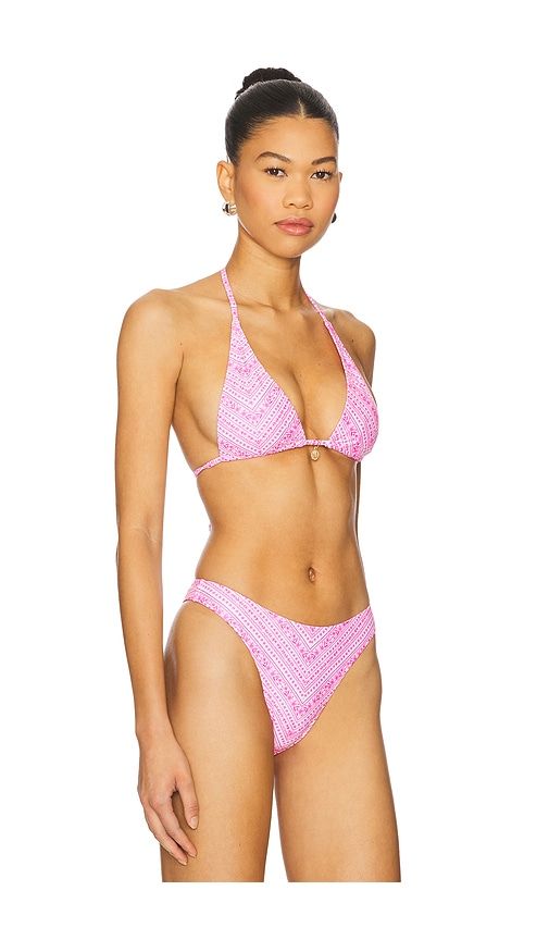 Classic Tie Halter Bikini Top in Pink. - size XL (also in XS) - Kulani Kinis - Modalova