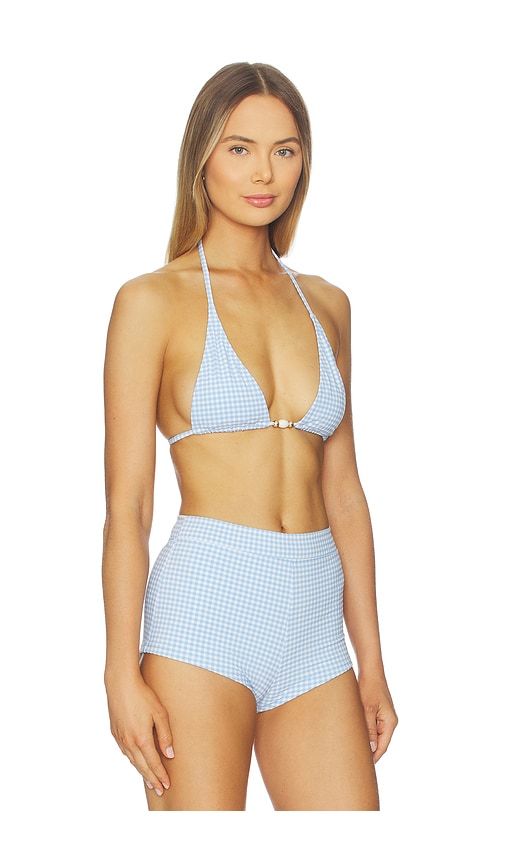 Classic Tie Halter Bikini Top in Blue. - size L (also in M, S, XL, XS) - Kulani Kinis - Modalova