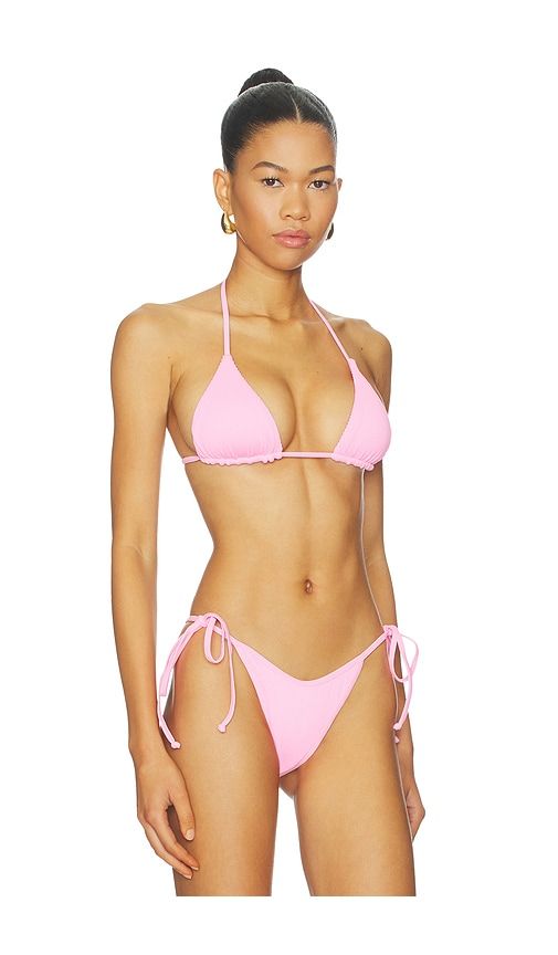 Slide Triangle Bikini Top in Pink. - size L (also in M) - Kulani Kinis - Modalova