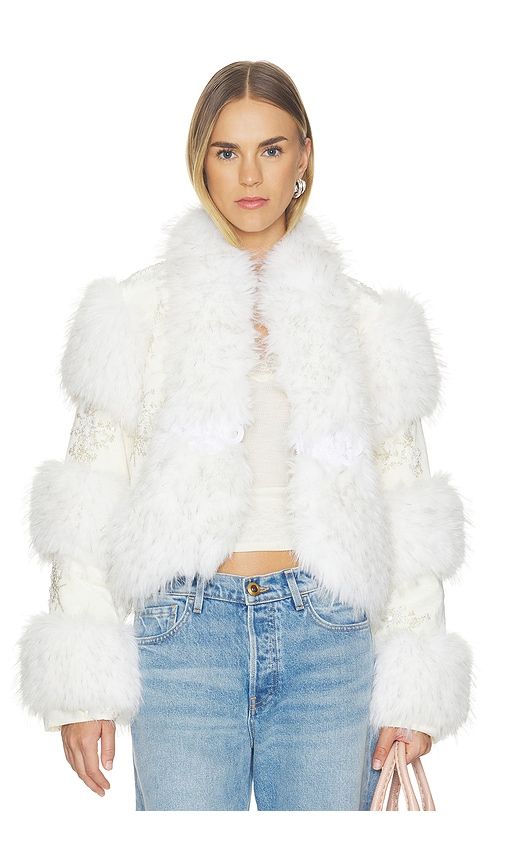 Kyla Faux Fur Coat in . - size L (also in M, S, XS) - Kim Shui - Modalova
