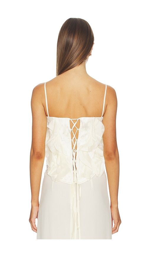 Emma Lace Up Bustier Top in . Size L. Also in M, S, XS - Kim Shui - Modalova