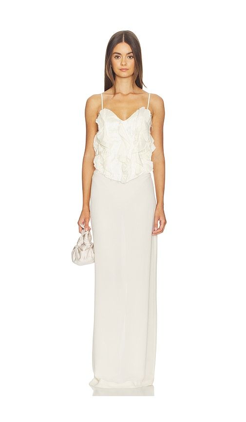 Emma Lace Up Bustier Top in . Size L. Also in M, S, XS - Kim Shui - Modalova