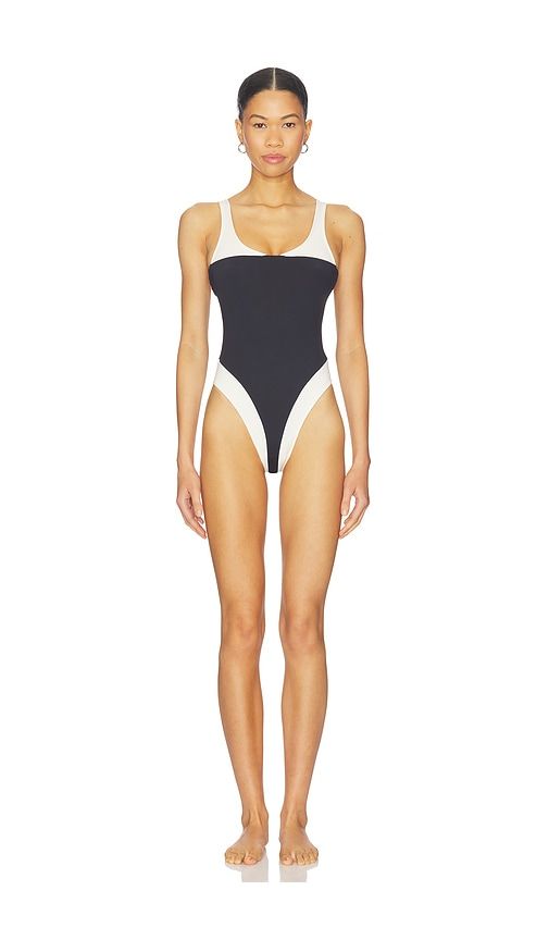 Romie Reversible One Piece Swimsuit in Black,White. - size M (also in S, XS) - KYA - Modalova