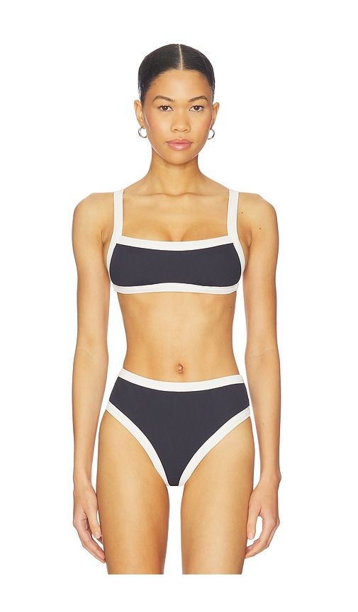 Marlow Reversible Bikini Top in Black,White. - size S (also in XL, XS) - KYA - Modalova