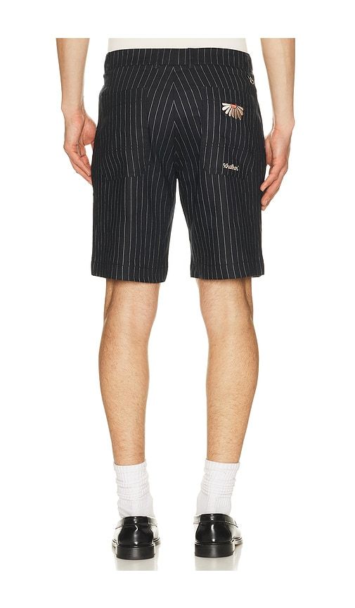 Linen Stripe Club Shorts in Blue. - size 30 (also in 36) - Khalhon - Modalova
