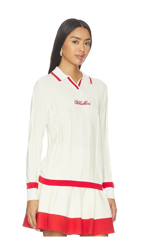 V-tipped Varsity Knit Pullover in . - size L (also in M, S, XS) - Khalhon - Modalova