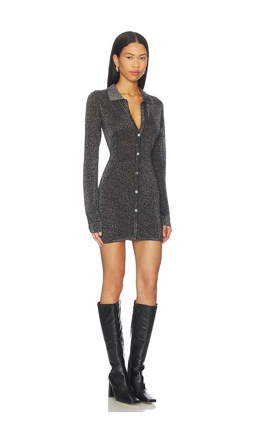 Devin Shirt Dress in Metallic , grey. - size S (also in XS) - Ksubi - Modalova