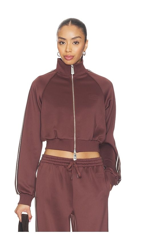 Cropped Zip Track Jacket in Chocolate. - size M (also in S, XS) - Ksubi - Modalova
