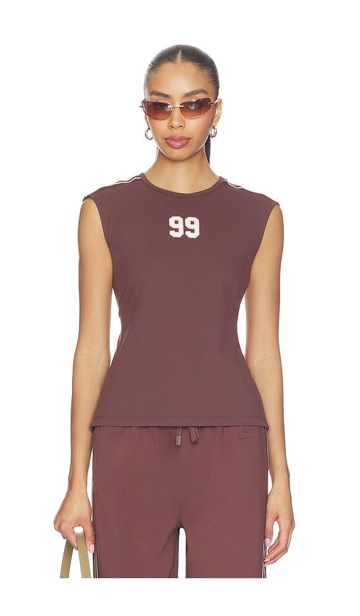 Slim Open Back Tee in Chocolate. - size M (also in S, XS) - Ksubi - Modalova