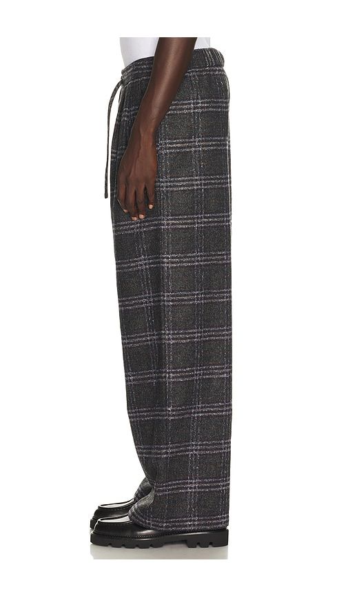 Eco Half-Elastic Plaid Pant in Charcoal. - size L (also in M, S, XL/1X) - KROST - Modalova