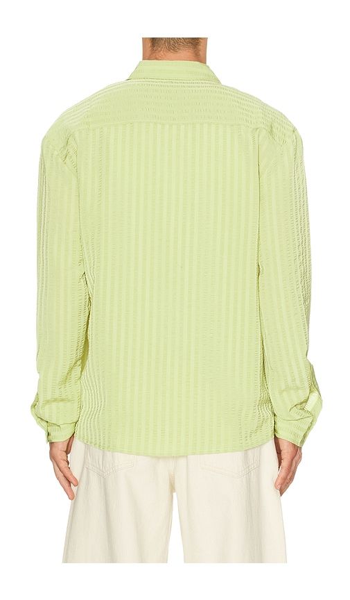 Jordan Striped Wrinkle Shirt in Green. - size L (also in M, XL/1X) - KROST - Modalova