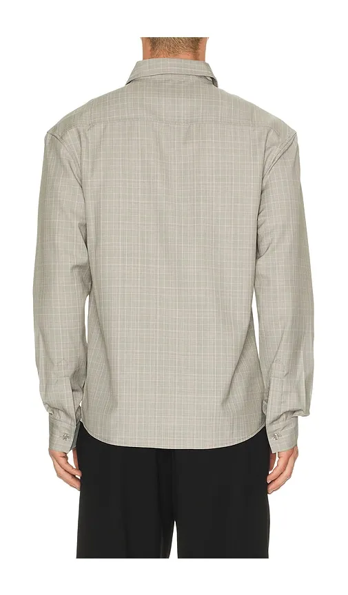 Jordan Wool Plaid Shirt in Grey. - size L (also in M, S) - KROST - Modalova