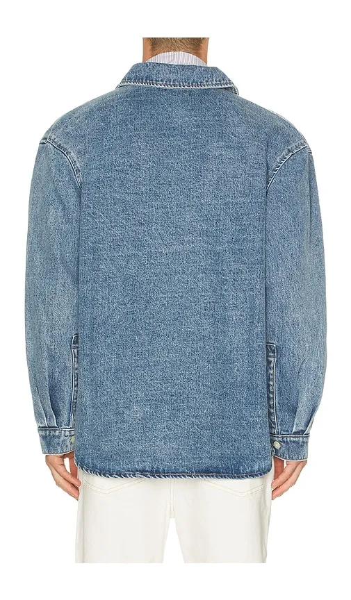 Oversized Denim Shirt in Blue. - size L (also in M, XL/1X) - KROST - Modalova