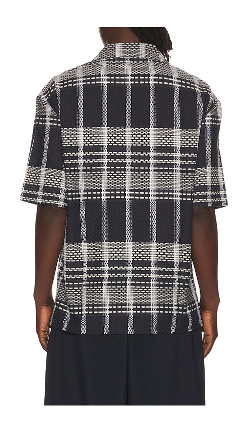 Plaid Dash Bowling Shirt in Navy. - size L (also in M, S, XL/1X) - KROST - Modalova