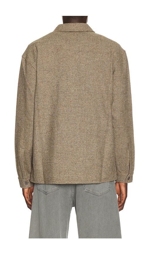 Eco Relaxed Chevron Shirt in Brown. - size L (also in M, S, XL/1X) - KROST - Modalova