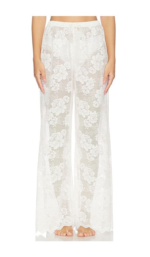 Florence Pant in Ivory. - size L (also in M, S, XL/1X) - KAT THE LABEL - Modalova
