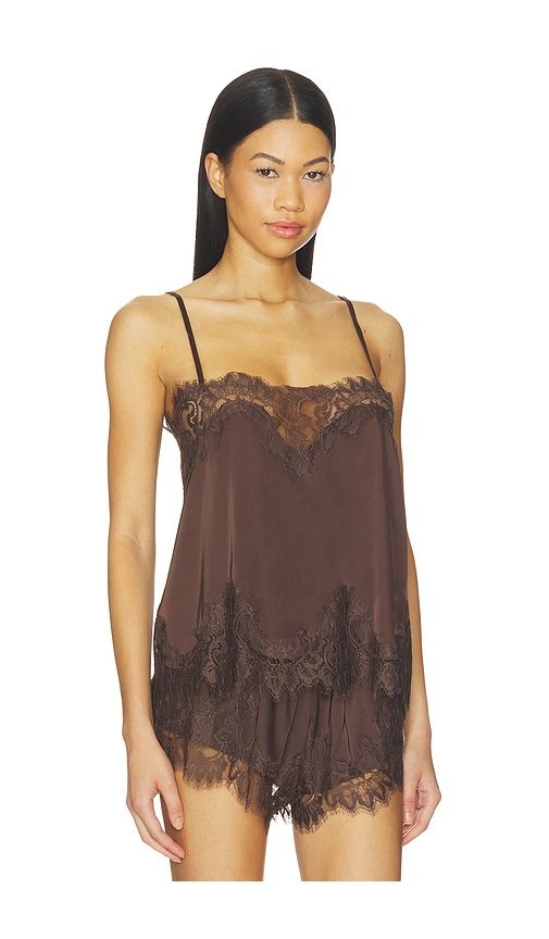 Olivia Camisole Top in Brown. - size L (also in M, S, XS) - KAT THE LABEL - Modalova