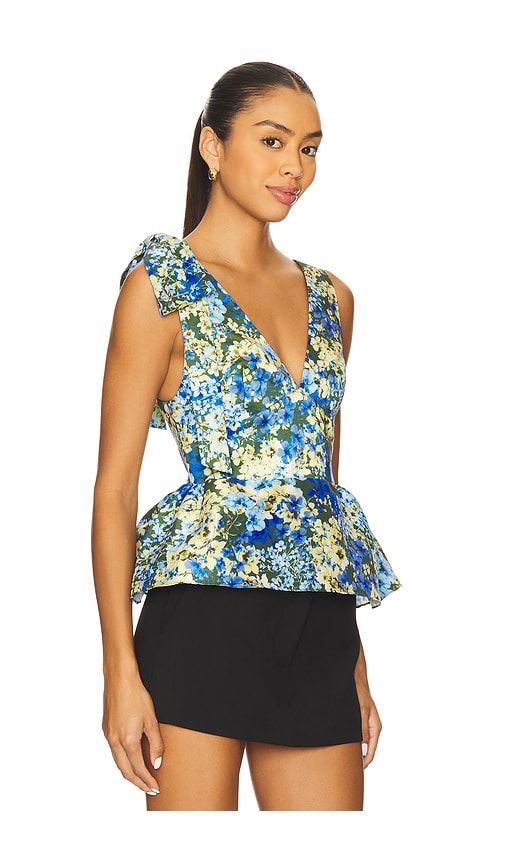 Ilhan Top in Blue. - size 2 (also in 4) - KIKA VARGAS - Modalova