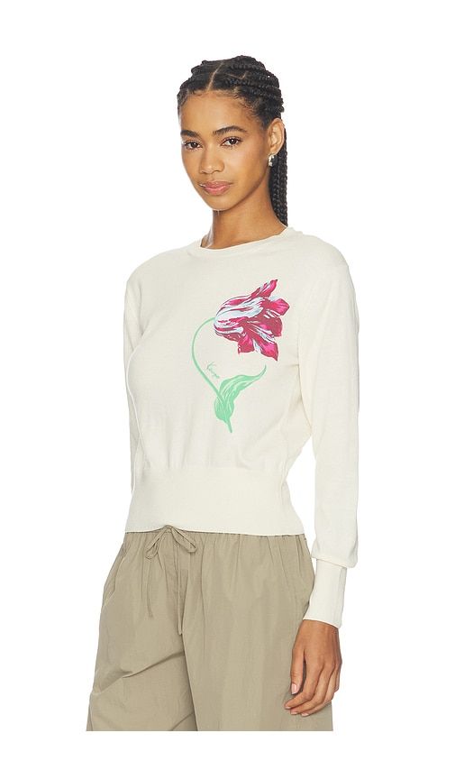 Tulip Jumper in White. - size L (also in M, S, XS) - Kenzo - Modalova