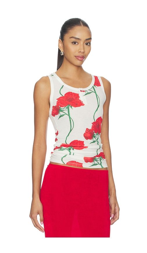 Archive Rose Tank Top in White. - size M (also in S, XS) - Kenzo - Modalova