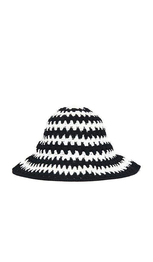 Arriel Crochet Hat in Black,White - L'Academie - Modalova