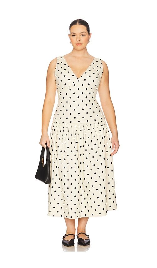 Polina Midi Dress in Cream. - size M (also in XL) - L'Academie - Modalova