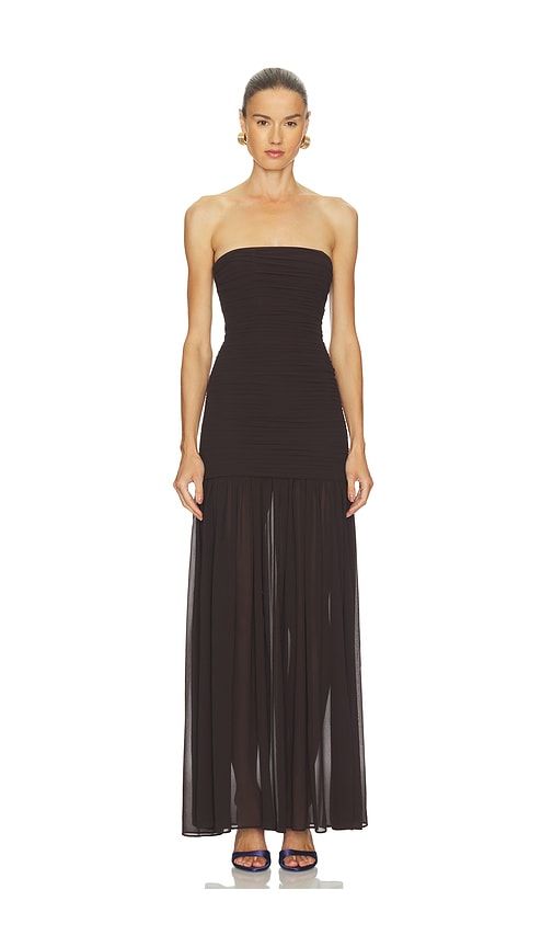 Tia Gown in Brown. - size M (also in S, XS) - L'Academie - Modalova