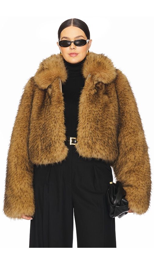Savoie Faux Fur Jacket in . - size S (also in XS) - L'Academie - Modalova