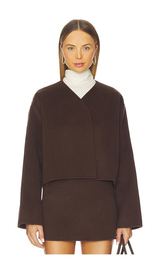Milly Wool Jacket in Chocolate. - size L (also in M, S, XL, XS, XXS) - L'Academie - Modalova
