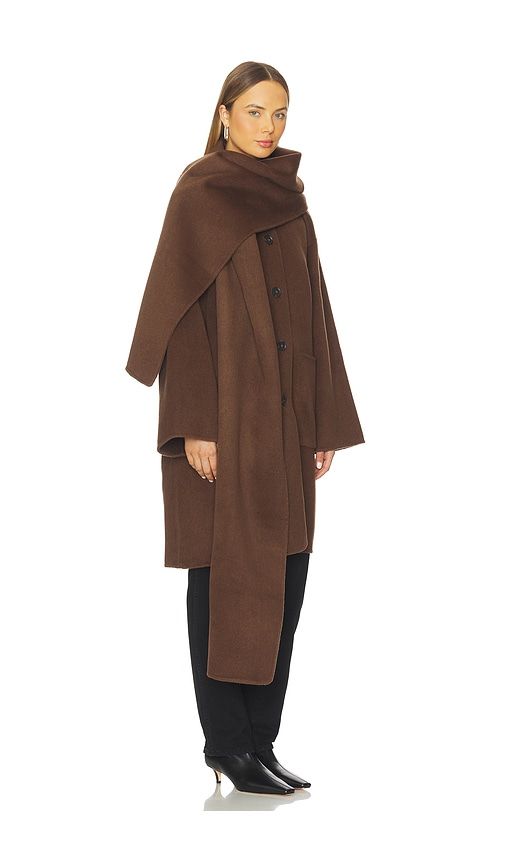 Melba Wool Coat in Brown. - size L (also in XS) - L'Academie - Modalova