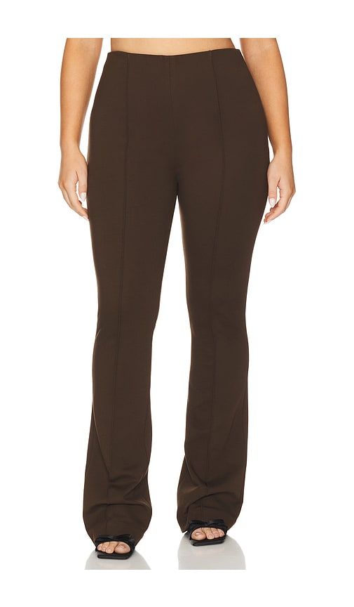 Benigna Trouser in Brown. - size M (also in L, S, XL, XS, XXS) - L'Academie - Modalova