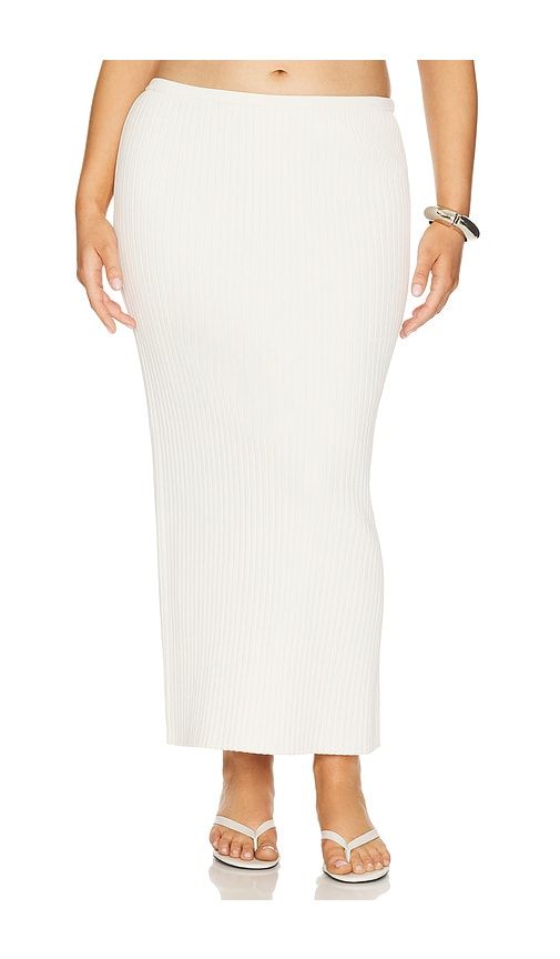 Ramina Midi Knit Skirt in . - size L (also in M, S) - L'Academie - Modalova