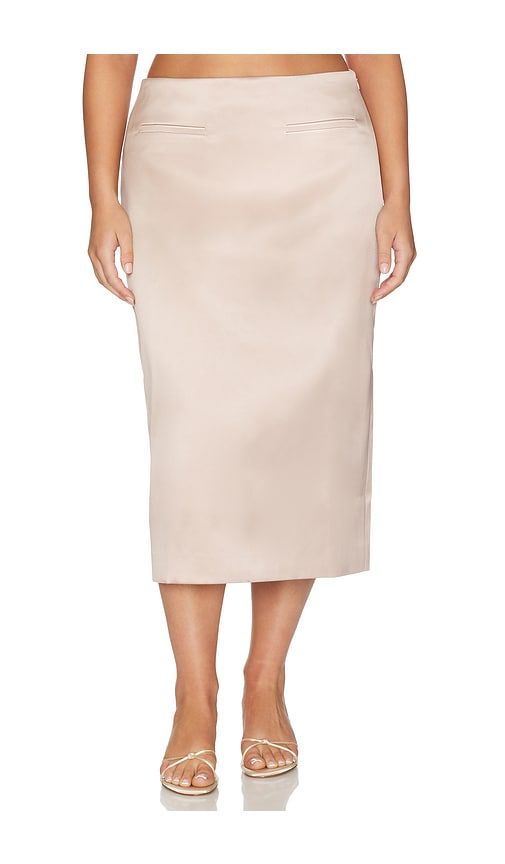 Yuli Midi Skirt in Pink. - size L (also in M, S, XL) - L'Academie - Modalova