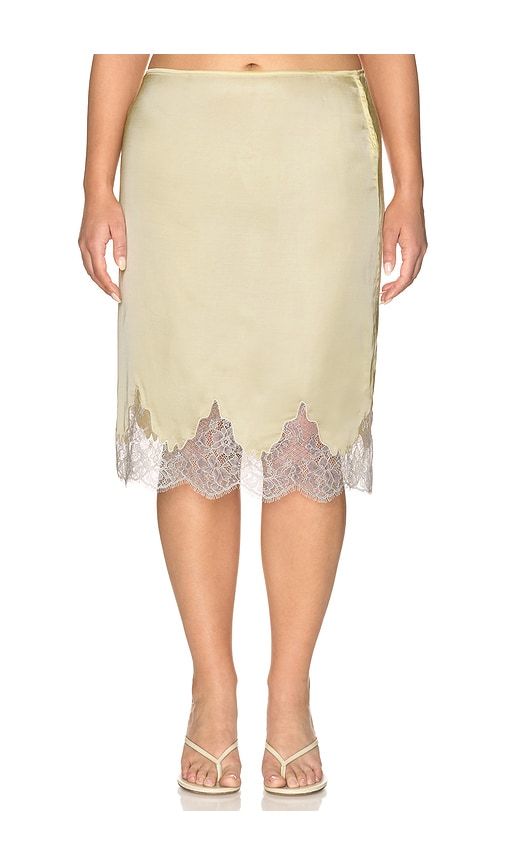Geneia Midi Skirt in Yellow. - size L (also in M, S) - L'Academie - Modalova
