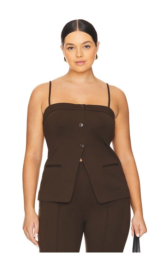 Benigna Top in Brown. - size S (also in XS) - L'Academie - Modalova