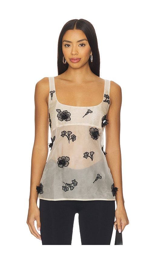 Minah Top in Cream,. - size L (also in M, S, XL, XS) - L'Academie - Modalova