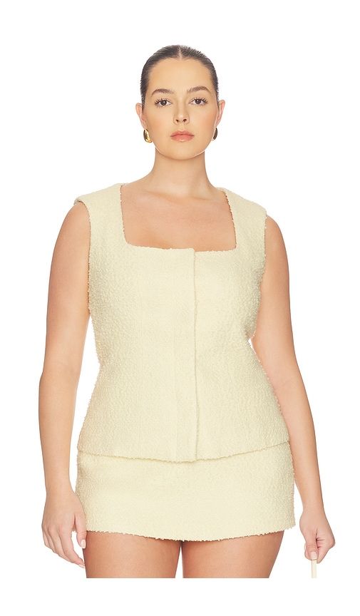Ingrid Top in Lemon. - size L (also in M, S, XL, XXS) - L'Academie - Modalova