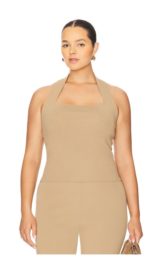Azari Knit Top in Tan. - size L (also in M, S, XL, XS) - L'Academie - Modalova