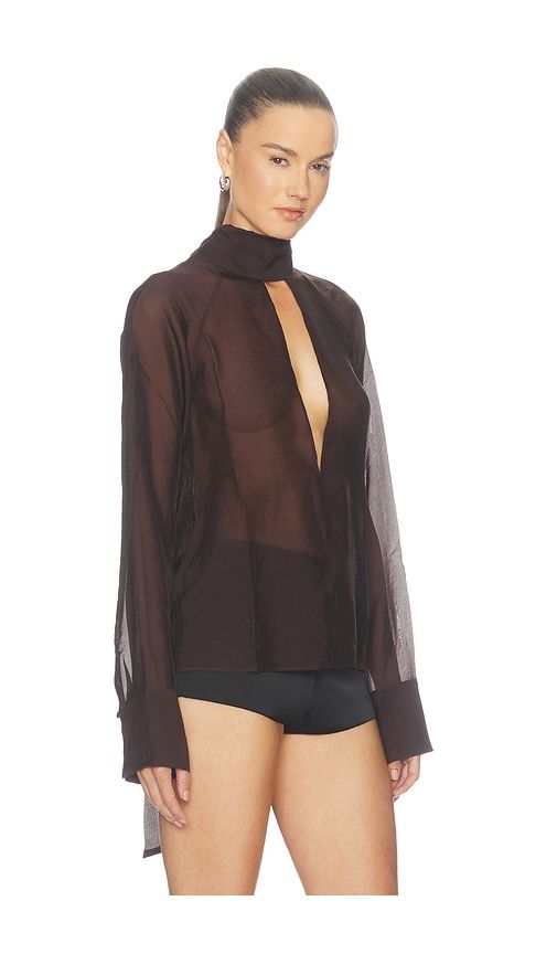 Aiden Top in Chocolate. - size M (also in S, XL, XS, XXS) - L'Academie - Modalova
