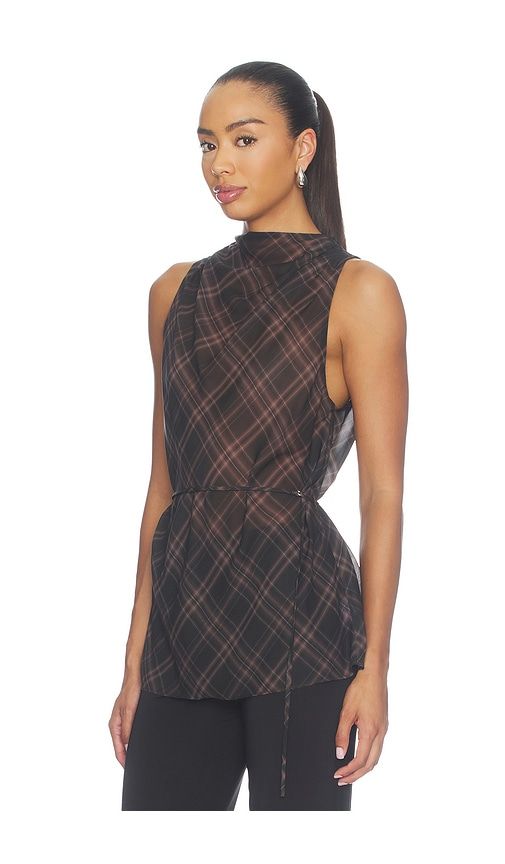Albany Top in Brown. - size M (also in S, XL, XS) - L'Academie - Modalova