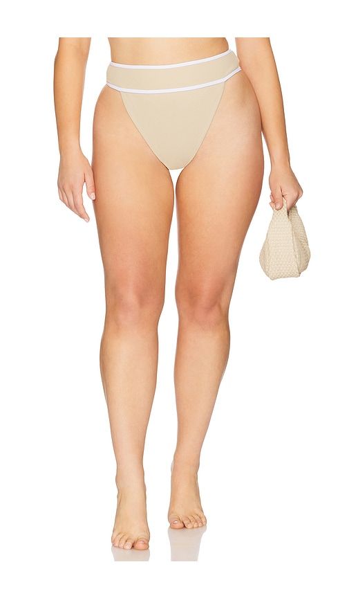 Jolie High Waist Bottom in Beige. - size S (also in M, L, XL) - L'Academie - Modalova