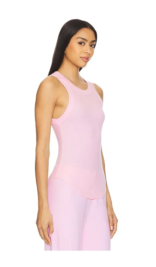 Aida Racerfront Tank in Pink. - size L (also in M, S) - LA Made - Modalova